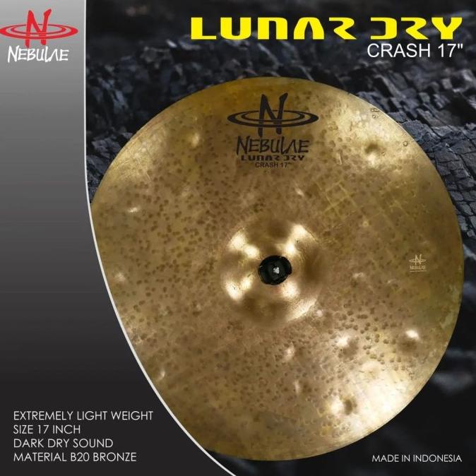 Nebulae Cymbal - Lunar Dry Crash 17"/Nebula/Simbal/B20/Indonesia/Murah