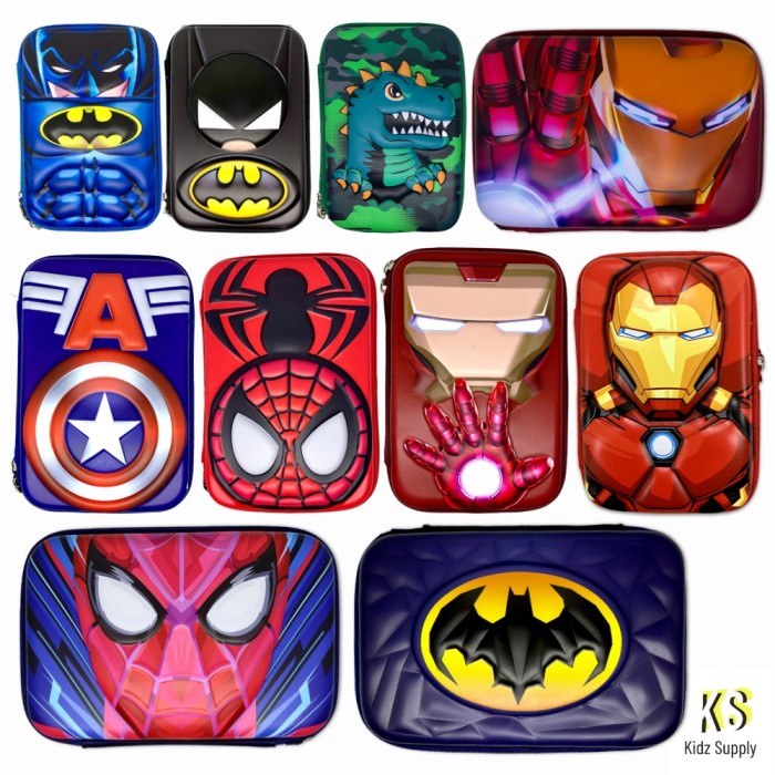 

Tempat Kotak Sil Hardcase Sggle Anak Laki Kter Timbul 3D