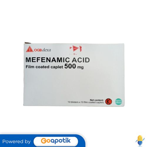 ASAM MEFENAMAT OGB DEXA MEDICA 500 MG BOX 100 TABLET