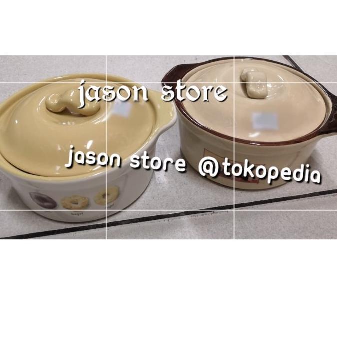 Mangkok Sapo Tahu 19 Cm/Mangkok Sapo Keramik/Mangkok Saji (Ada Tutup)