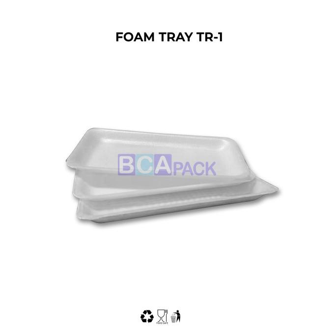 

FOAM TRAY TR-1 STYROFOAM TRAY BUAH TR 1 / TR1- 250 PCS