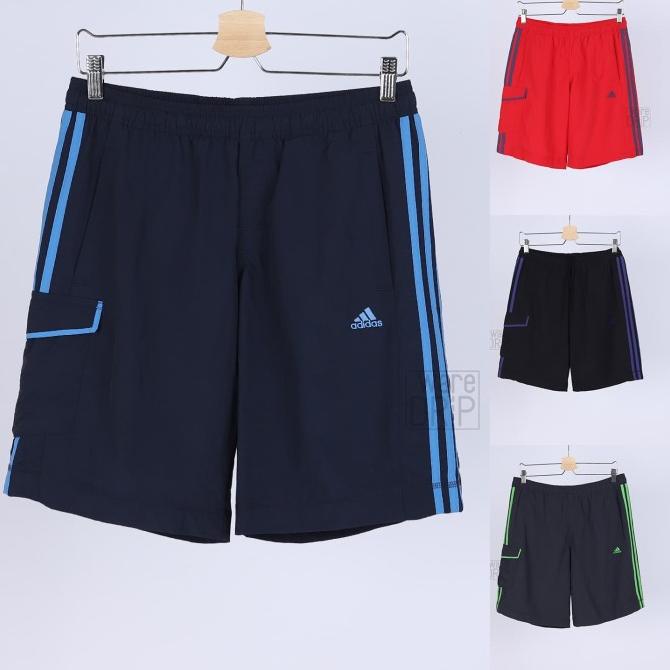Original Adidas Celana Pendek Running Lari Olahraga Sport Polos Pria