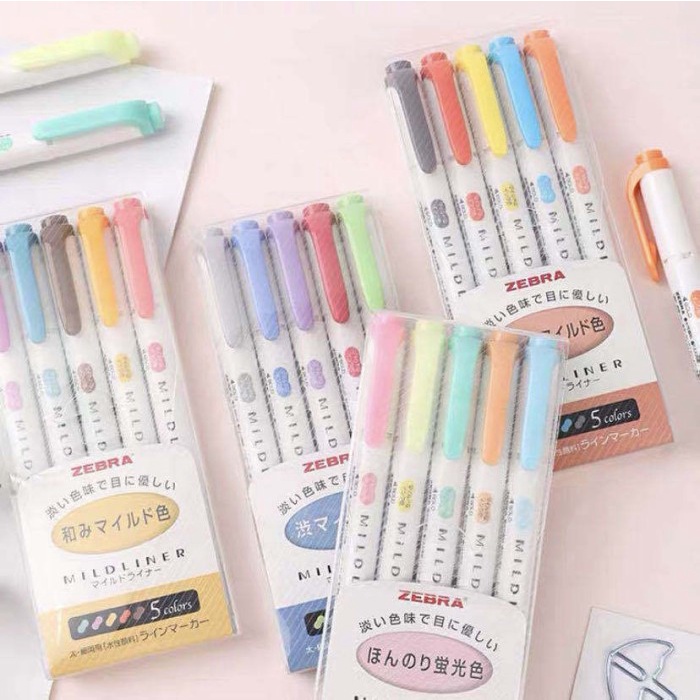 

Bestseller Zebra Mildliner Set 5 Warna