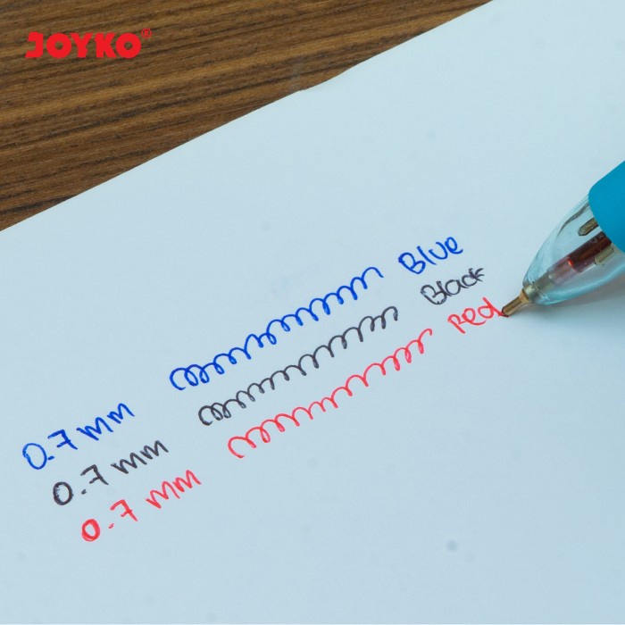 

Ball Pen / Pulpen / Pena Joyko Bp-199 / Trico/ 0.7 Mm/ 3 Warna/ Colors