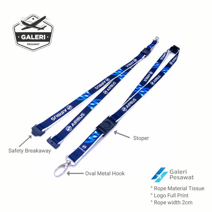 

Lanyard Gantungan Tali ID Card AIRBUS (Navy)