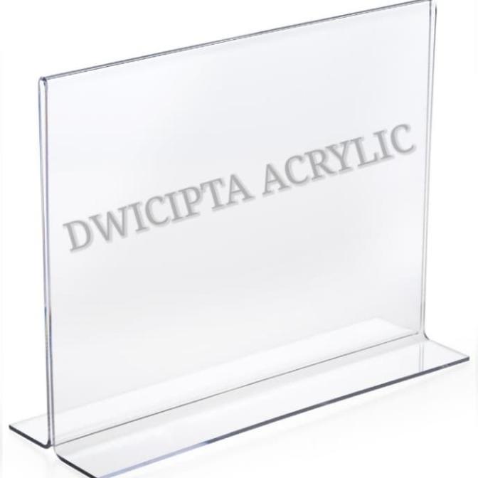 

Acrylic POP A4 model T Tidur / berdiri /Akrilik Tempat menu