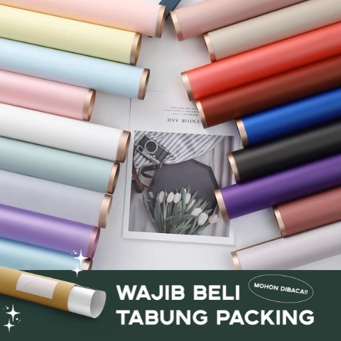 

5.5 Terlaris [PER PACK = 20 LBR] 58x58 CM GOLD LINE Flower Wrapping Paper Kertas Buket Bunga Cellophane