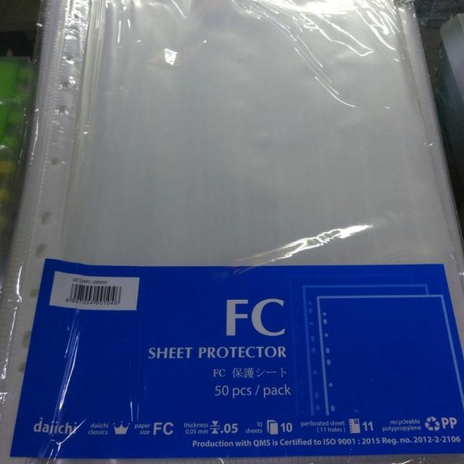 

PP Pocket F4 Daiichi / Sheet Protector FOLIO DAIICHI