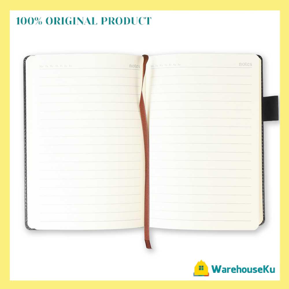 

Buku Catatan Kerja Notebooks Cover Kulit Kertas A5 - Navy/Coklat/Hitam