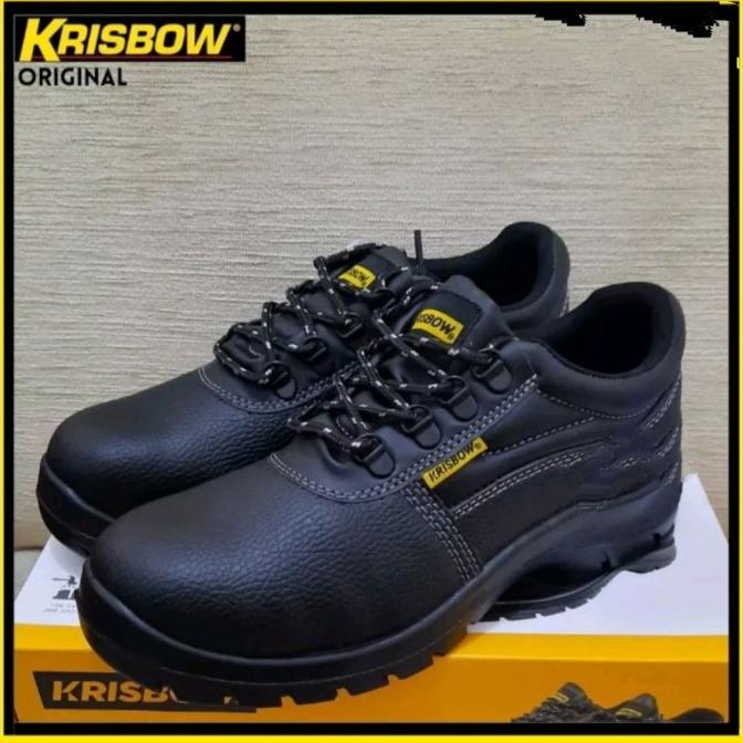 Sepatu Pengaman Krisbow Safety Shoes Arrow 4 Inch Sepatu Sefty- Hitam