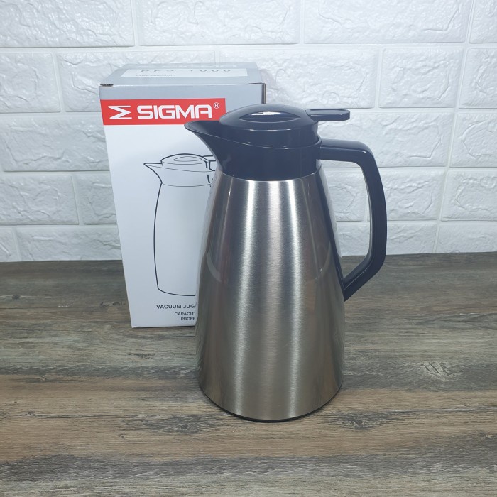 TERMURAH SIGMA 1.0L PENCET Termos Air Panas Kaca Termos Tuang Kaca Stainless