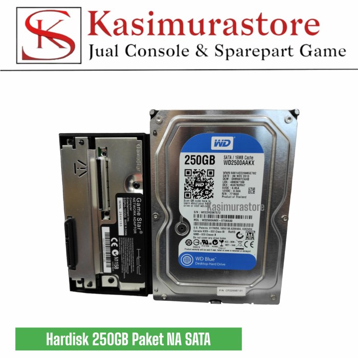 hardisk HDD Internal 250GB PS2 Full Game Paket NA SATA