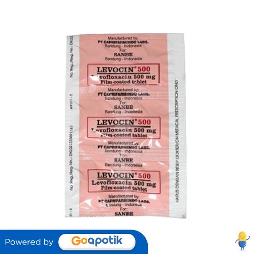 LEVOCIN 500 MG STRIP 6 TABLET