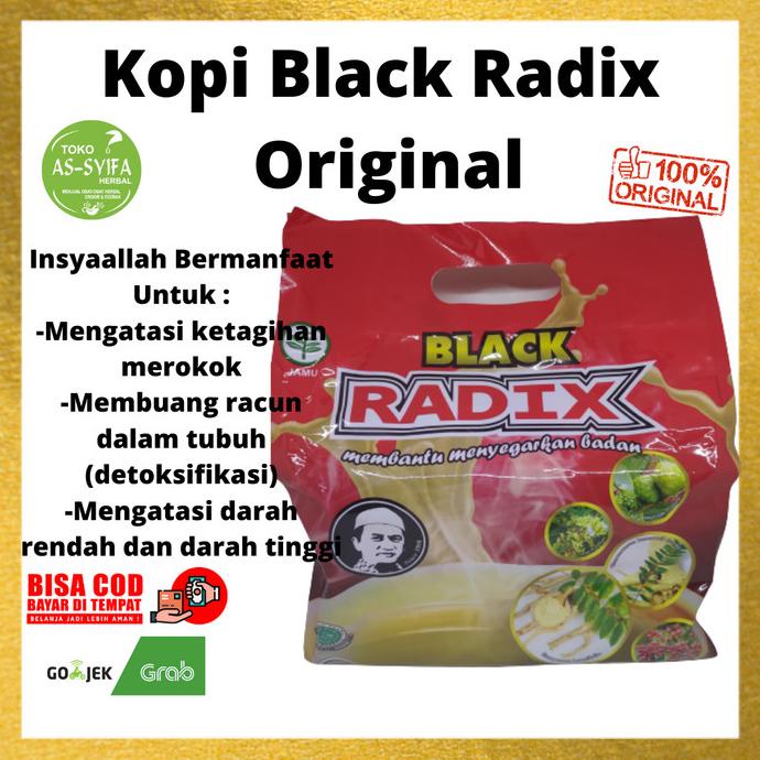 

Kopi Black Radix Pak Haji Isi 20 Sachet Jaminan Asli