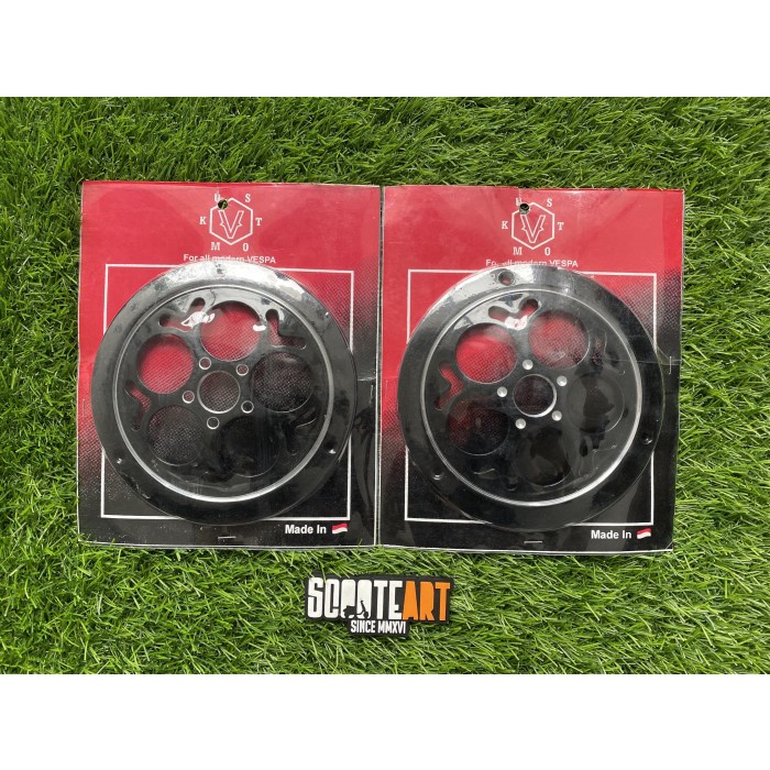 Cover Fan Vkustom Black Model Tony Scooter Untuk Vespa