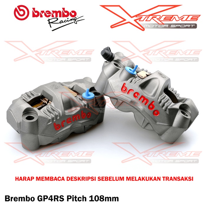 Kaliper Brembo Gp4Rs 108 Mm Sepasang Set Sepasang