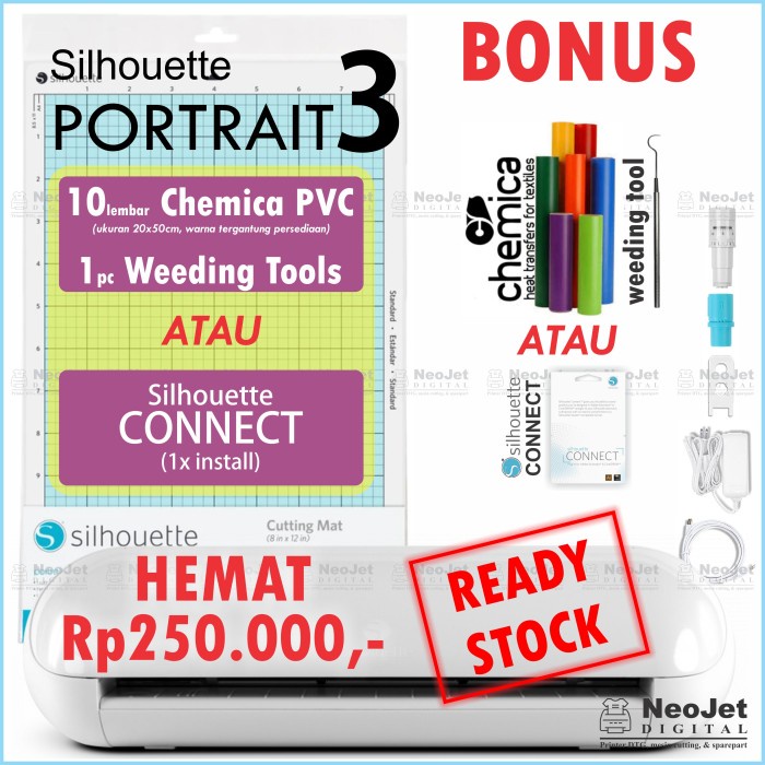 

Terlaris Mesin Cutting Sticker Silhoute Silhoutte Potrait 3 Auto Contour Cut