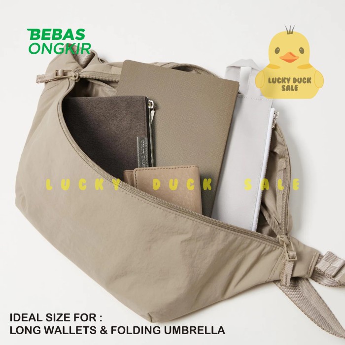 PROMO UNIQLO NYLON BODY BAG ORIGINAL MURAH TAS SHOULDER WANITA PRIA TERBARU