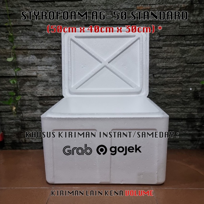 

Terlaris Styrofoam Box Ag 50 Tebal (50X35X30)