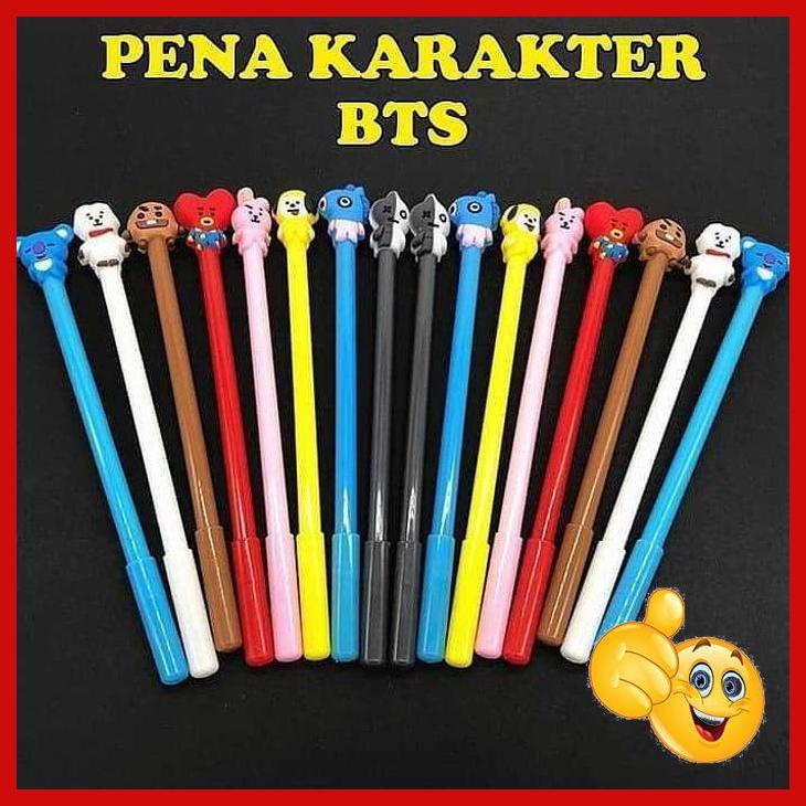 

KJ- PULPEN KARAKTER BT21 BTS PENA GEL CAIR KARAKTER KARTUN KPOP UNYU MOTIF