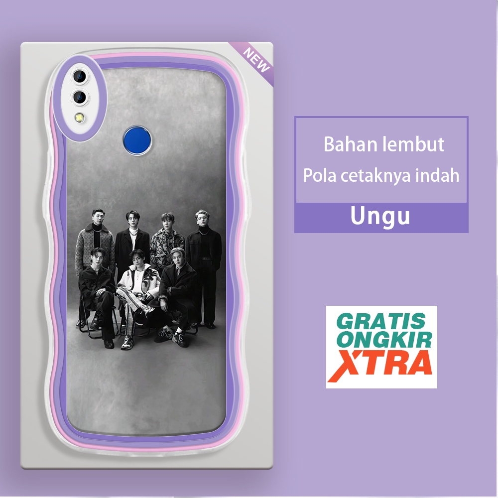 Mulia Realme 3 pro C1 C2  Casing Ponsel  Poster BTS Korea-Pop  warna-warni gelombang batas sofe Case