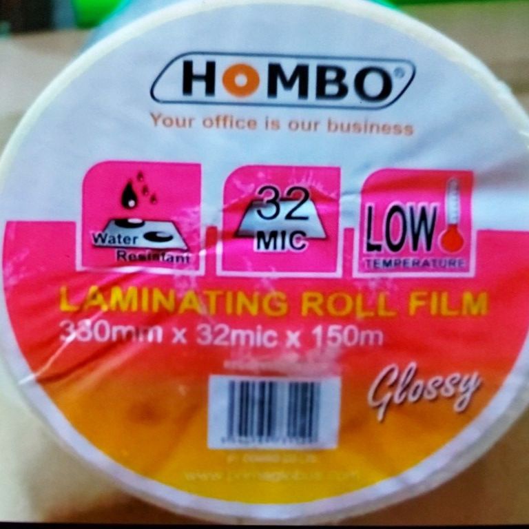 

Terkini Laminating Roll hombo.bahan nya seperti plastik laminating HT0
