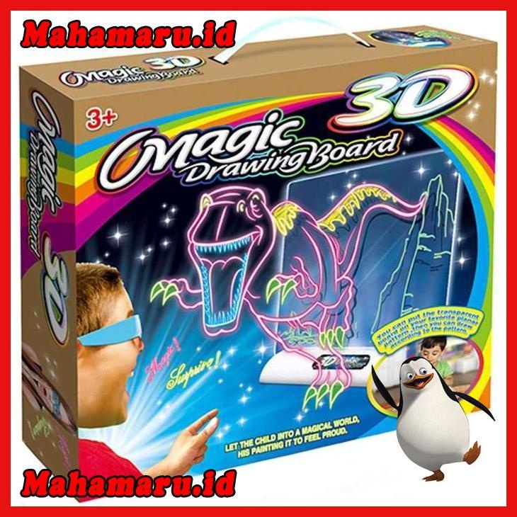 

KJ- MAGIC DRAWING BOARD 3D - PAPAN TULIS AJAIB LAMPU LED
