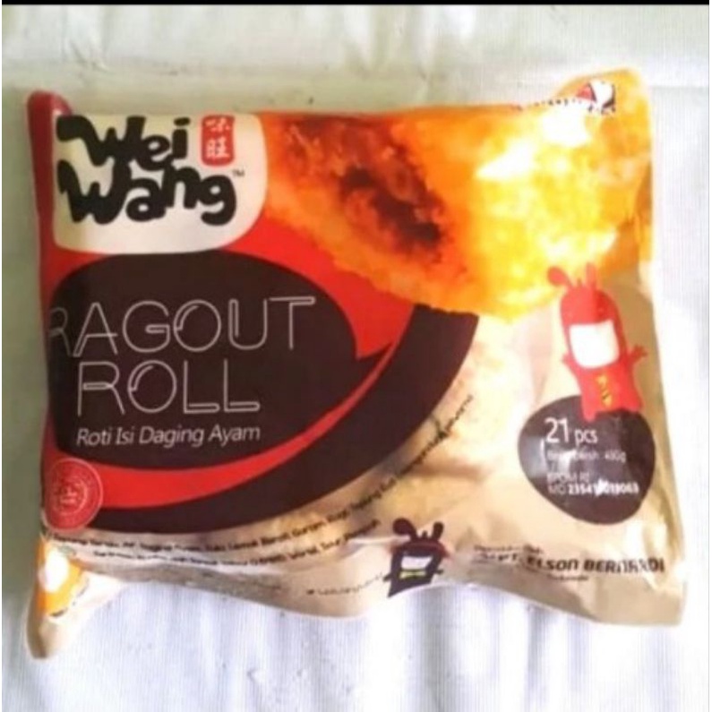 

Weiwang Ragout Roll ( Roti isi Daging Ayam ) 21s 450gr Wei Wang