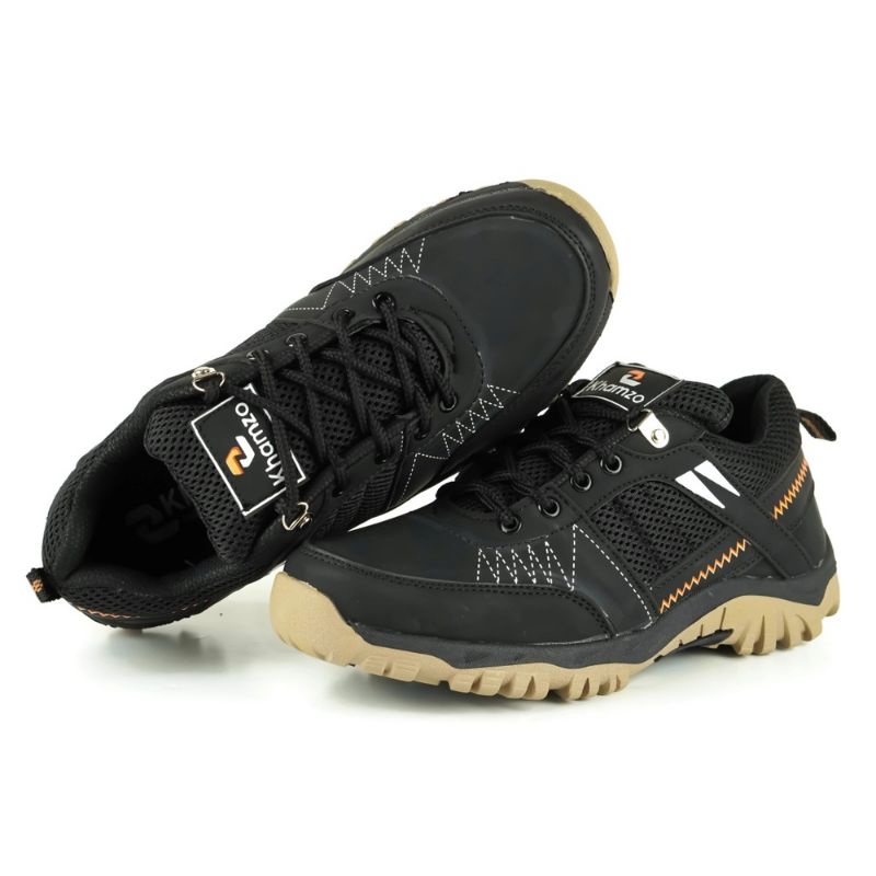 Khamzo Sepatu Sneakers Kulit Pria D04 Kasual Original Improt Outdoor Hiking