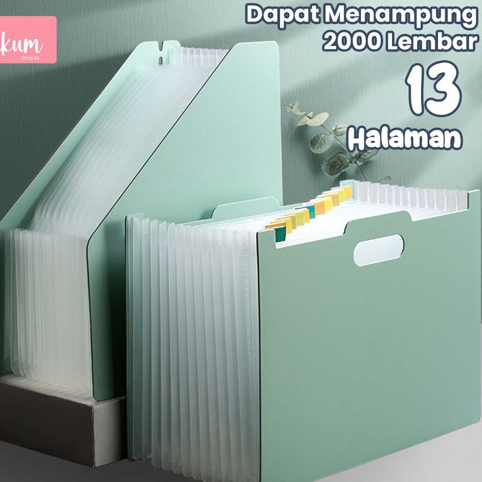

(♥C6369] Standing file A4/ File folder document bag/ Tas dokumen file 13 sekat