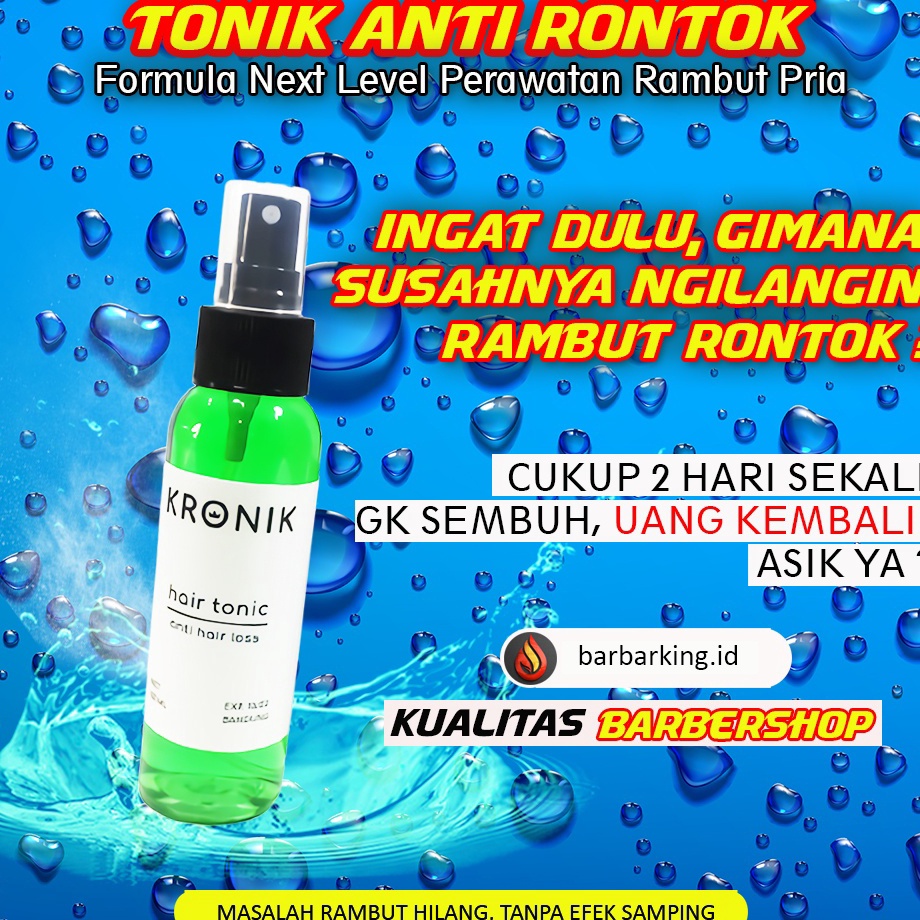 STAR Vitamin pelembab rambut kering pria kronik hair tonic laki laki anti rontok wangi maskulin