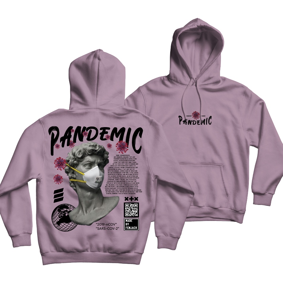 ➫➻❀✺ FENJACK Hoodie Jumper PANDEMIC (Sablon) M -XXL (Pria & Wanita) Terupdate
