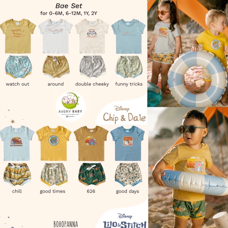 TERPERCAYA| BOHOPANNA BAE SET DISNEY/ Baby Set Berlengan BOHOPANNA/ Bohopanna set