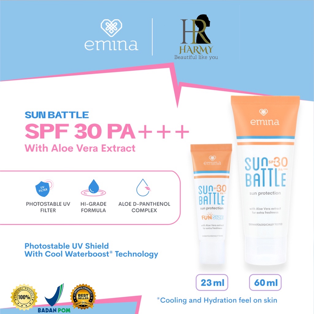 Emina Sun Protection Sunscreen SPF30 | Sunscreen EMINA Sun Protection SPF30 23ml / 60ml