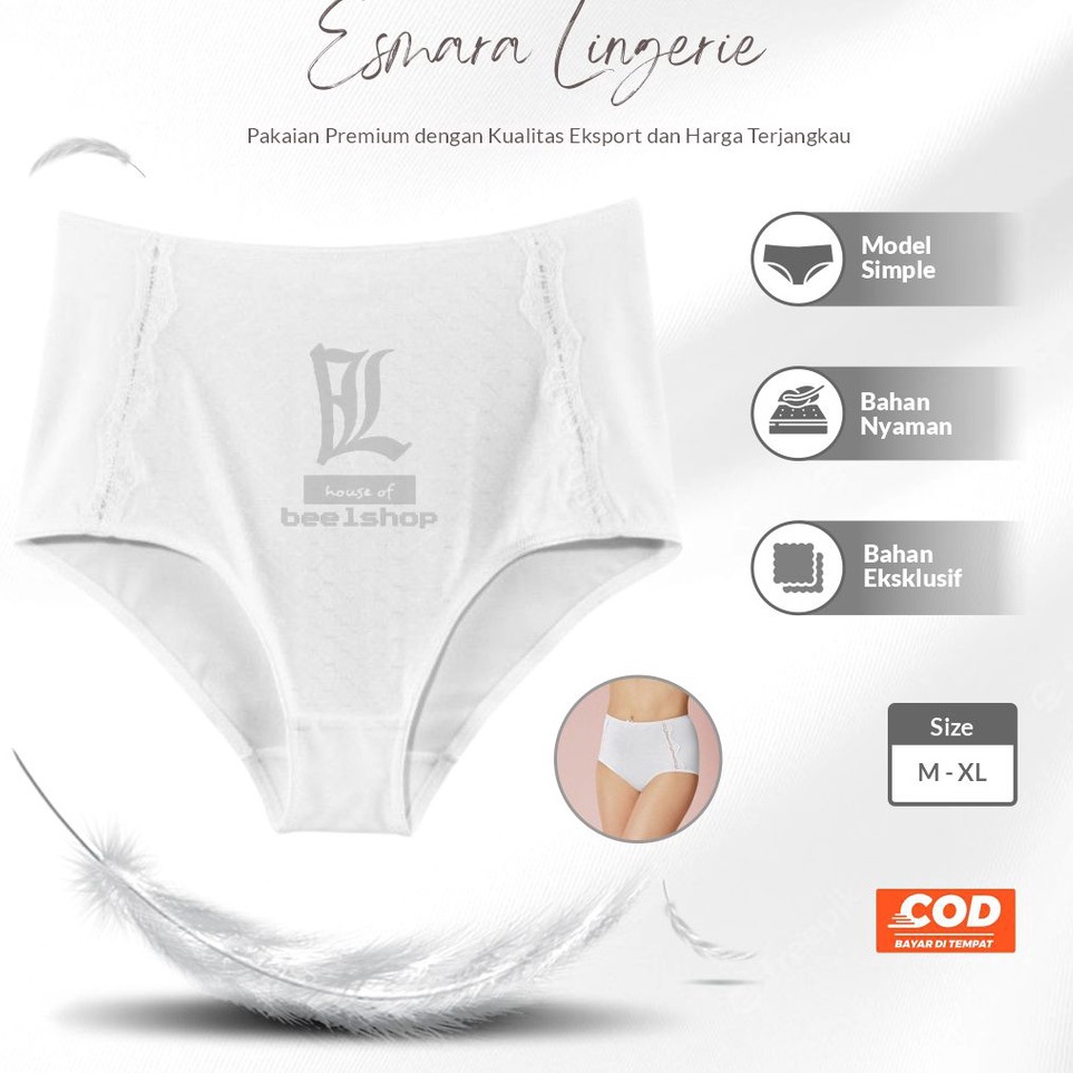 (♥C6369]  #P Panty Size M L XL Celana Dalam CD Esmara Lingerie Control Briefs High Rise #P