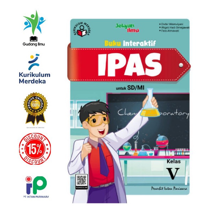 Buku Interaktif IPAS SD/MI Kelas 5 Semester 1&amp;2 Kurikulum Merdeka Intan pariwara Tahun 2023