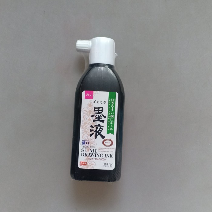 

daiso tinta menggambar kaligrafi sumi drawing ink boku-eki anandatri37