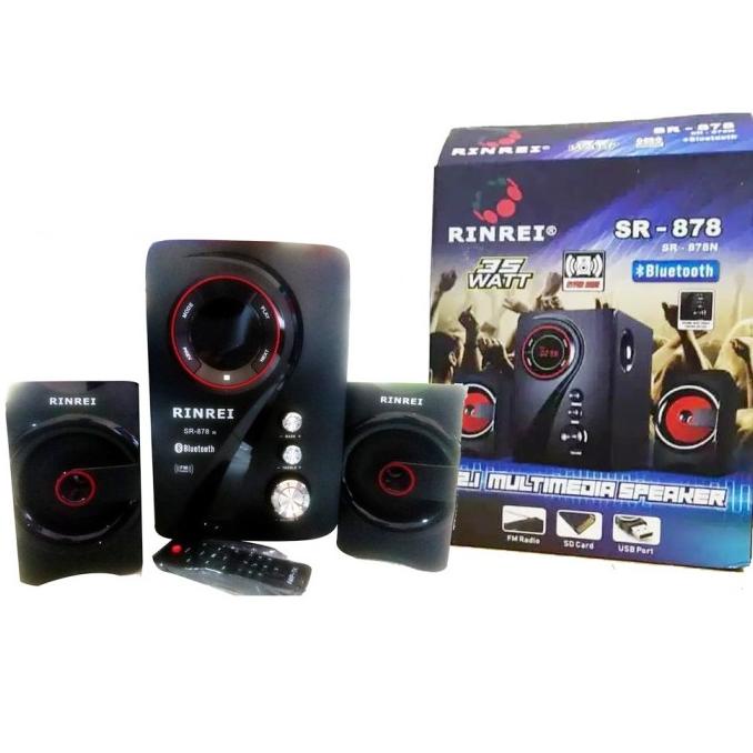 Speaker Bass Speaker Aktif Multimedia Rinrei Sr 878L Speaker Bluetooth Carasmellstore