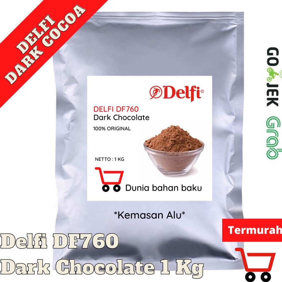 

ㅄ COKLAT BUBUK DELFI DF760 COCOA POWDER 1KG | 100% ASLI ✪