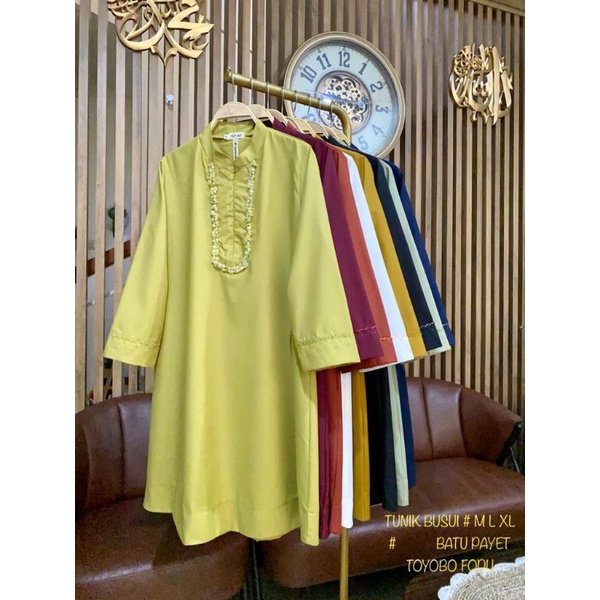 Tunik batu payet ORI by Kamari atasan tunic cewe mewah ukuran m l xl bahan toyobo cantik elegant new