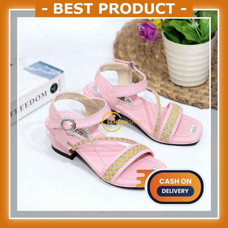 Sendal Anak Perempuan Sandal Pesta Hak Tinggi Hils Jinjit Sepatu Princess Kondangan Heals Sepatu Hee