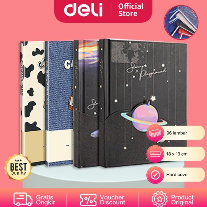 

Deli Hard Cover Notebook / Planner Sampul Lucu 96 Halaman Sz055 Sz062