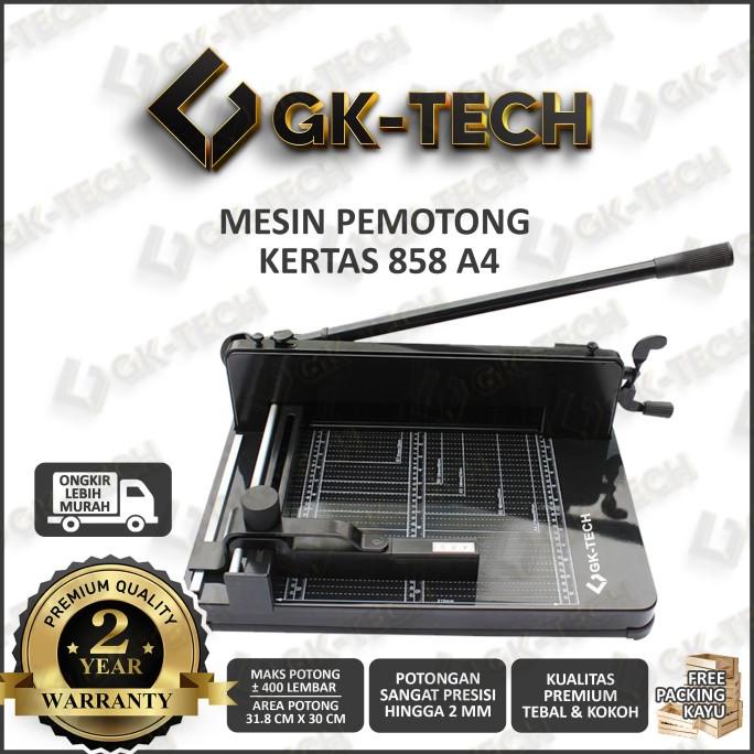 

Mesin Alat Pemotong Kertas A4 1 RIM GK878 GK-Tech Grafikakita