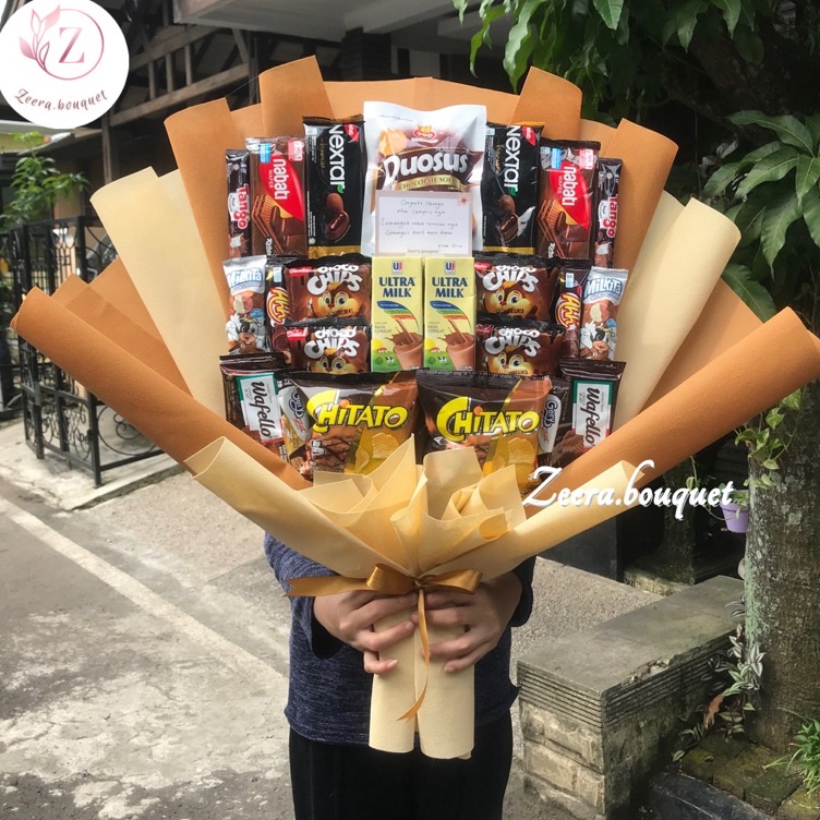 

Terbaruϟday (B25) Bucket snack/buket snack/bouquet [INCLUDE: Greeting card+packing]