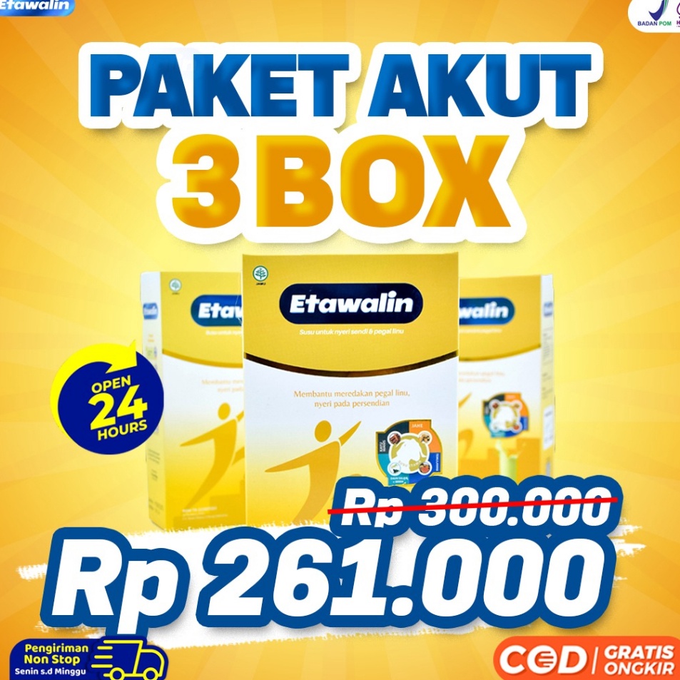 

⚡TOK SIAP 【COD Etawalin 3 Box - Susu Kambing Etawalin Asli Original Atasi Nyeri Sendi dan Tulang