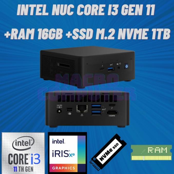 INTEL NUC i3 GEN 11 NUC11PAHi3 +SSD +RAM