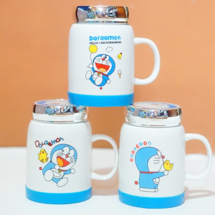 Best Seller Gelas Cangkir Mug Keramik Doraemon