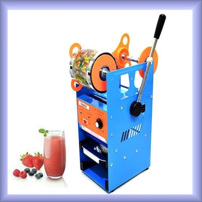 Mesin Cup Sealer Pres Gelas Plastik Murah / Alat Tutup Minuman Tea Jus