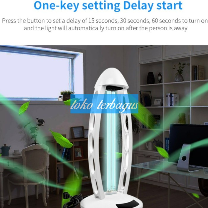 Lampu Uvc Sterilizer Ozone Lampu Disinfektan Uvc+Ozone 38W Putih