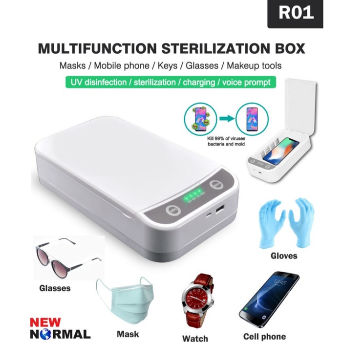Uv Sterilizer Box Anti Virus Bakteri Desinfektan Hp/Masker/ Uang